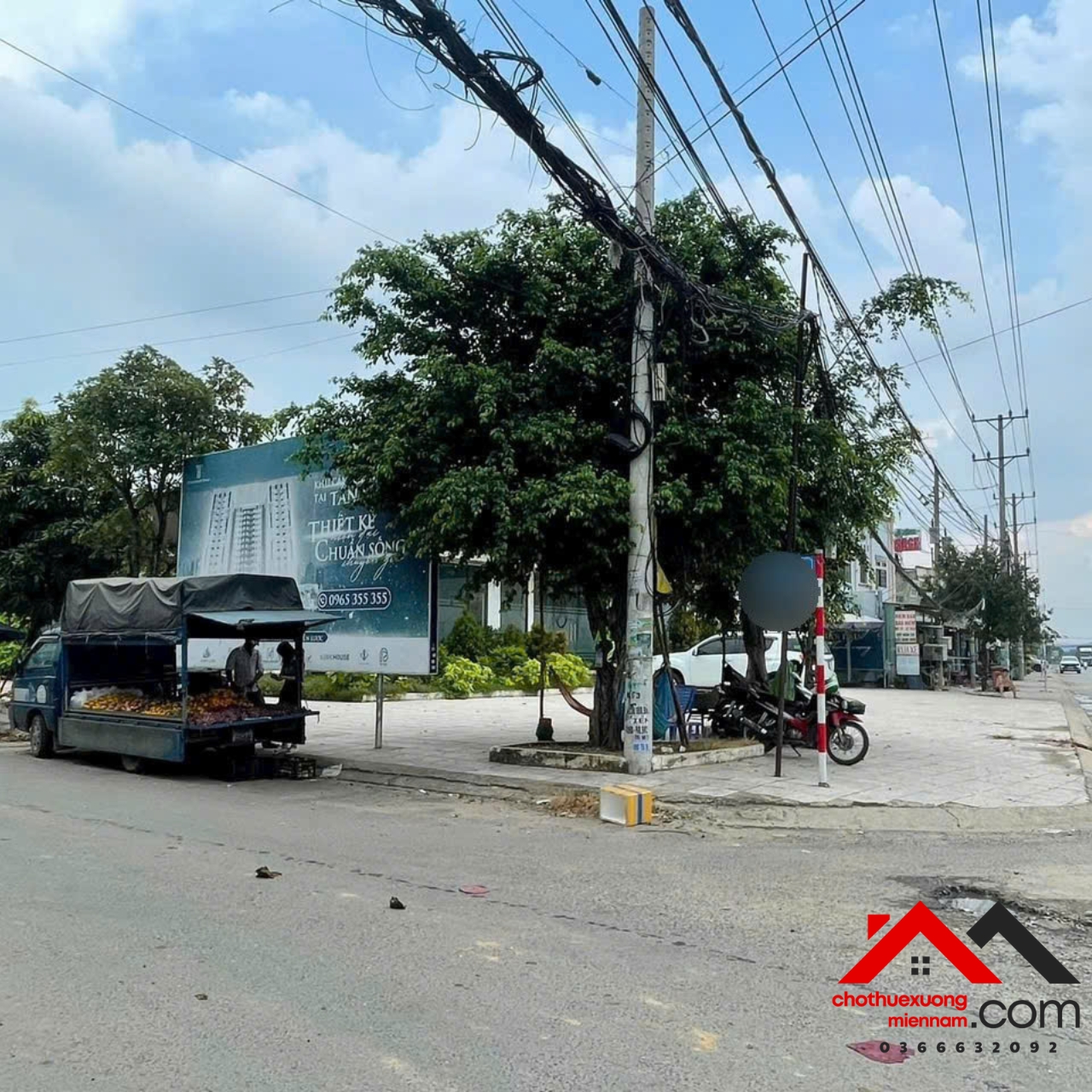 Cho thuê mặt bằng 2 mặt tiền DT747B Tân Uyên Bình Dương, 1200m², giá tốt. Liên hệ: - Ảnh 2